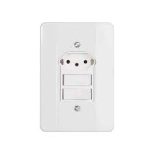 INTERRUPTOR 4X2 2 SEÇÃO + TOMADA 10A MIL MECTRONIC