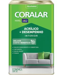 TINTA CORALAR INTERIOR 18 litos